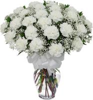 White Carnation Bouquet
